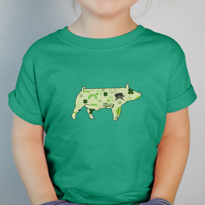 Saint Patrick Pig One Piece/T-Shirt (Newborn - Youth XL) - Multiple Colors!