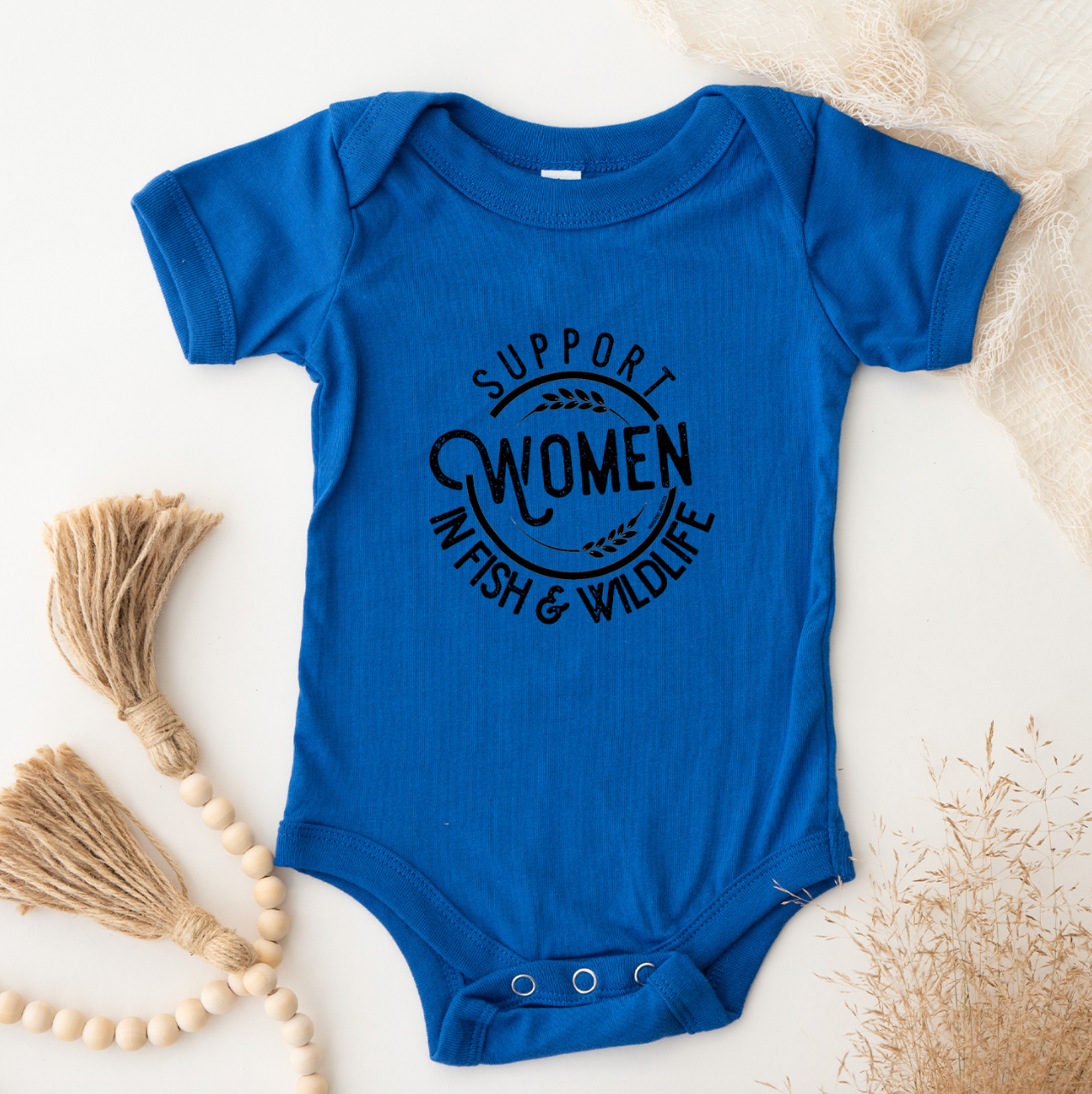 Support Women In Fish & Wildlife One Piece/T-Shirt (Newborn - Youth XL) - Multiple Colors!