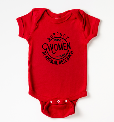 Support Women In Animal Research One Piece/T-Shirt (Newborn - Youth XL) - Multiple Colors!