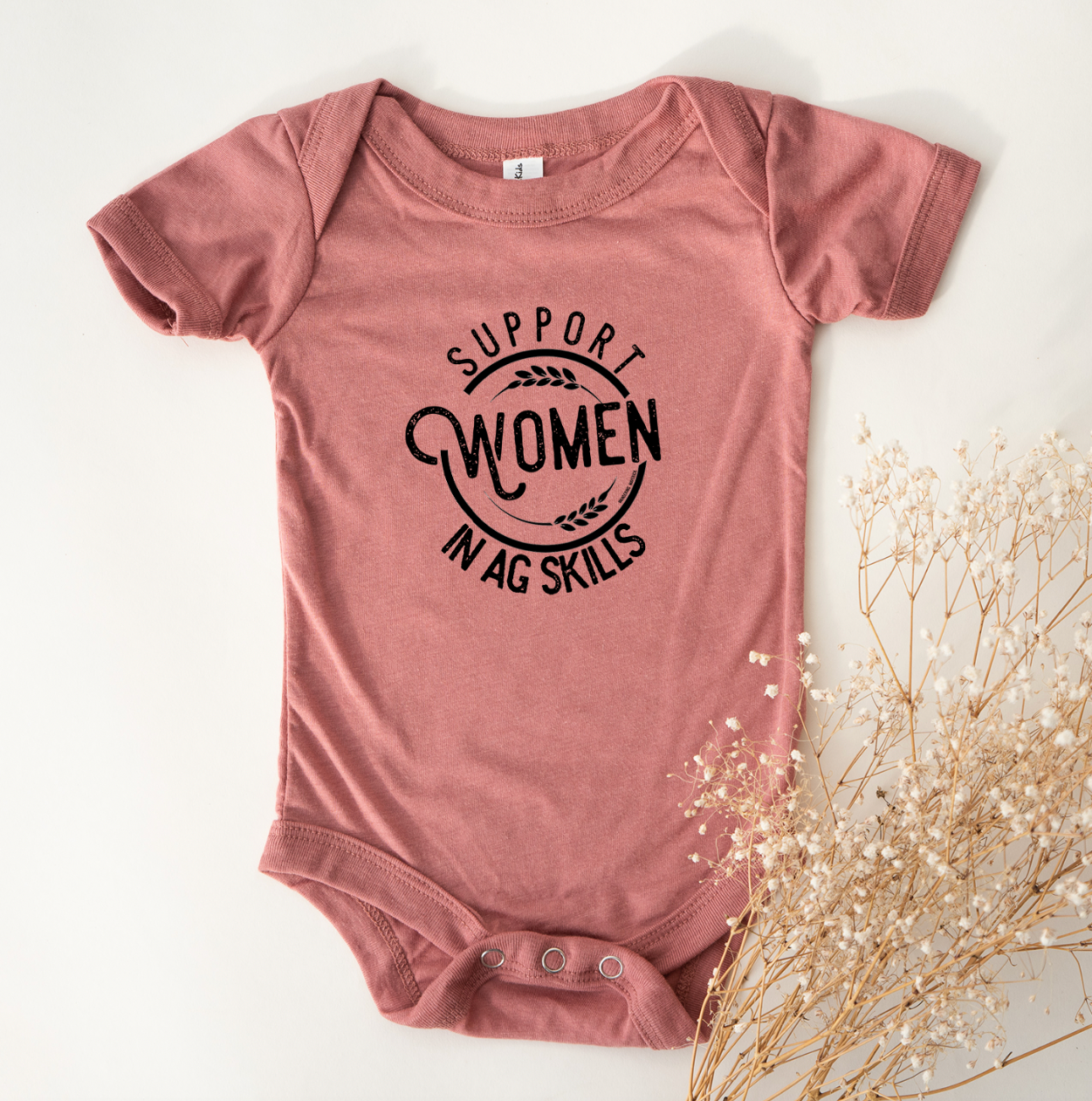 Support Women In Ag Skills One Piece/T-Shirt (Newborn - Youth XL) - Multiple Colors!