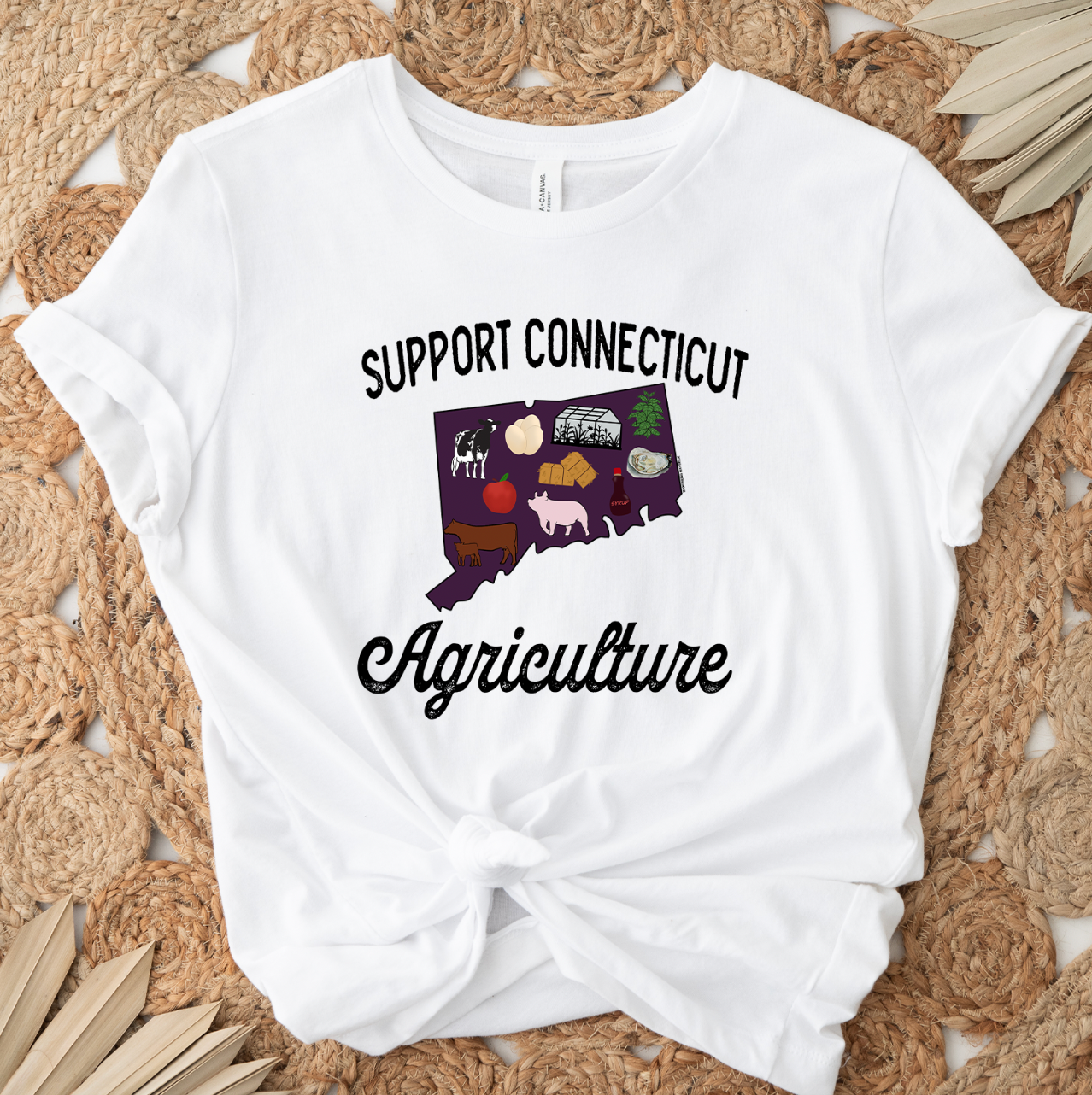 Support Connecticut Agriculture T-Shirt (XS-4XL) - Multiple Colors!