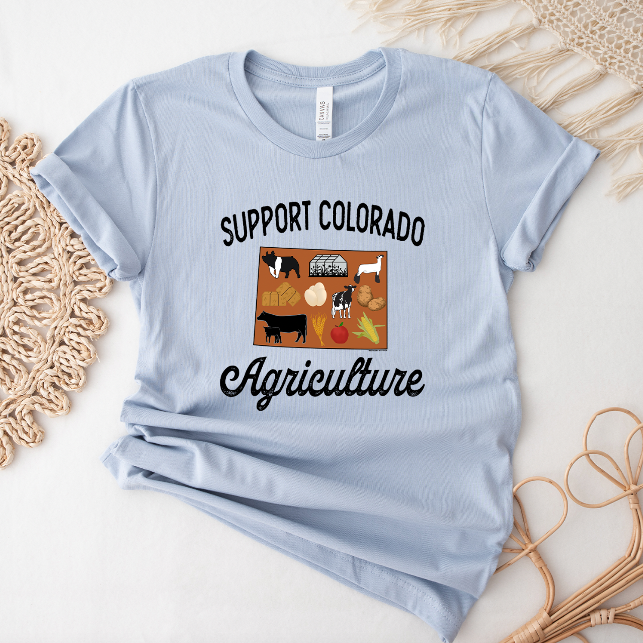 Support Colorado Agriculture T-Shirt (XS-4XL) - Multiple Colors!
