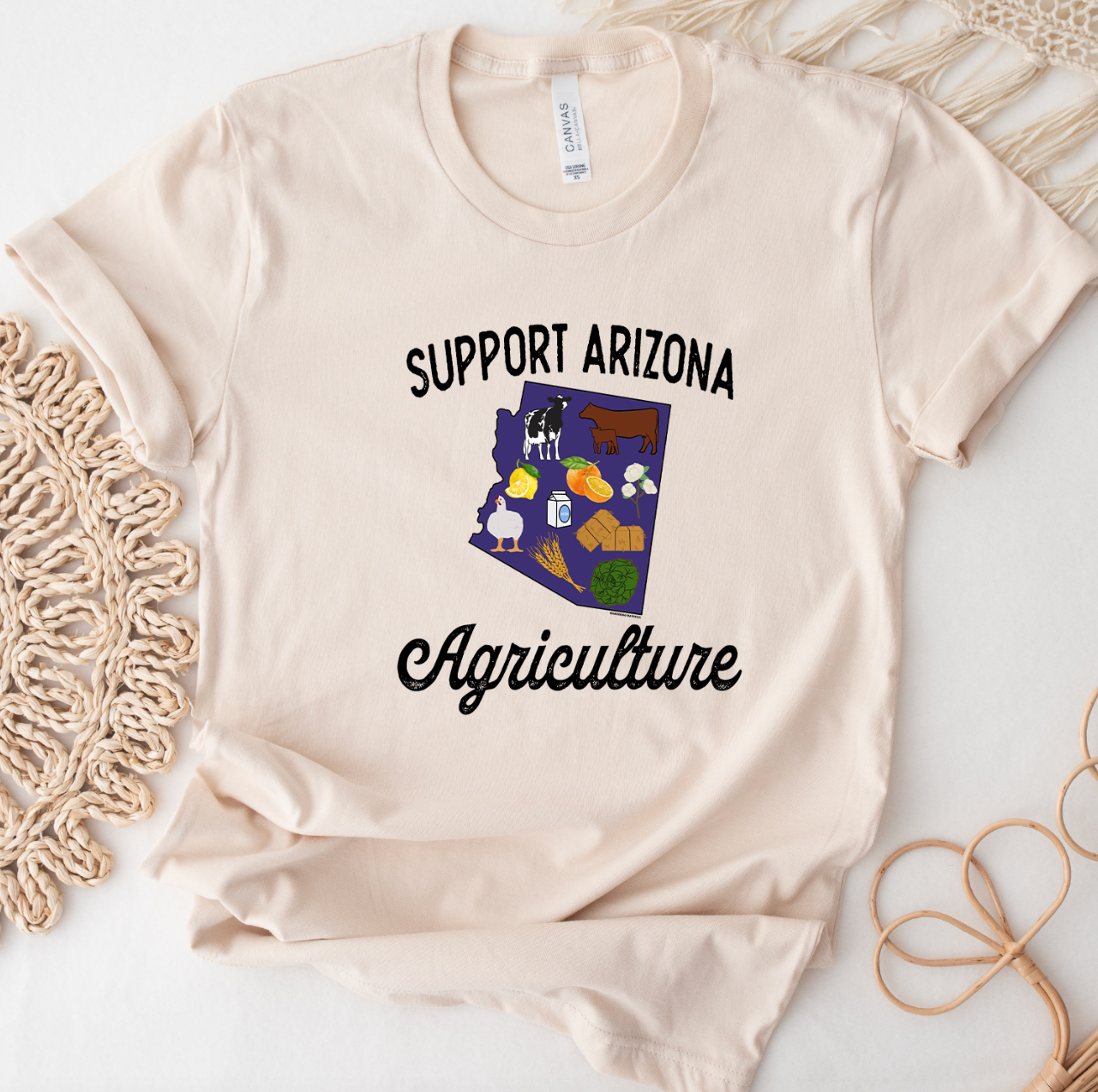 Support Arizona Agriculture T-Shirt (XS-4XL) - Multiple Colors!