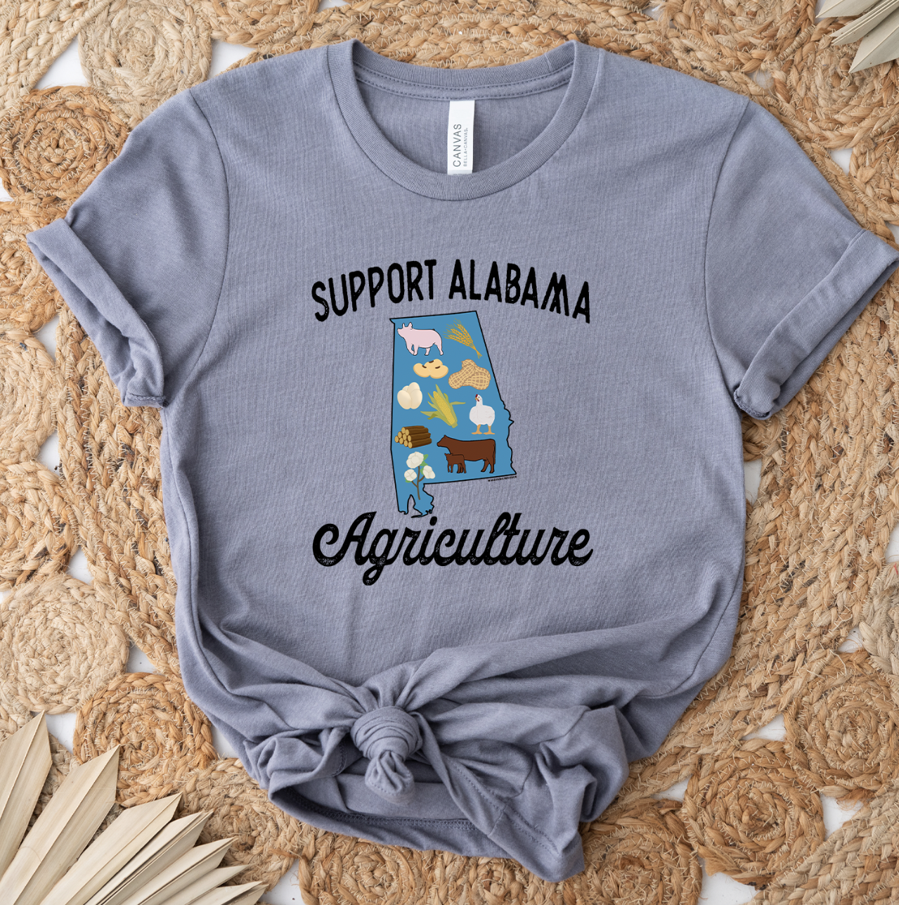 Support Alabama Agriculture T-Shirt (XS-4XL) - Multiple Colors!