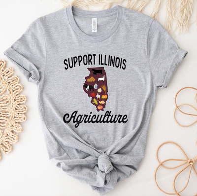 Support Illinois Agriculture T-Shirt (XS-4XL) - Multiple Colors!