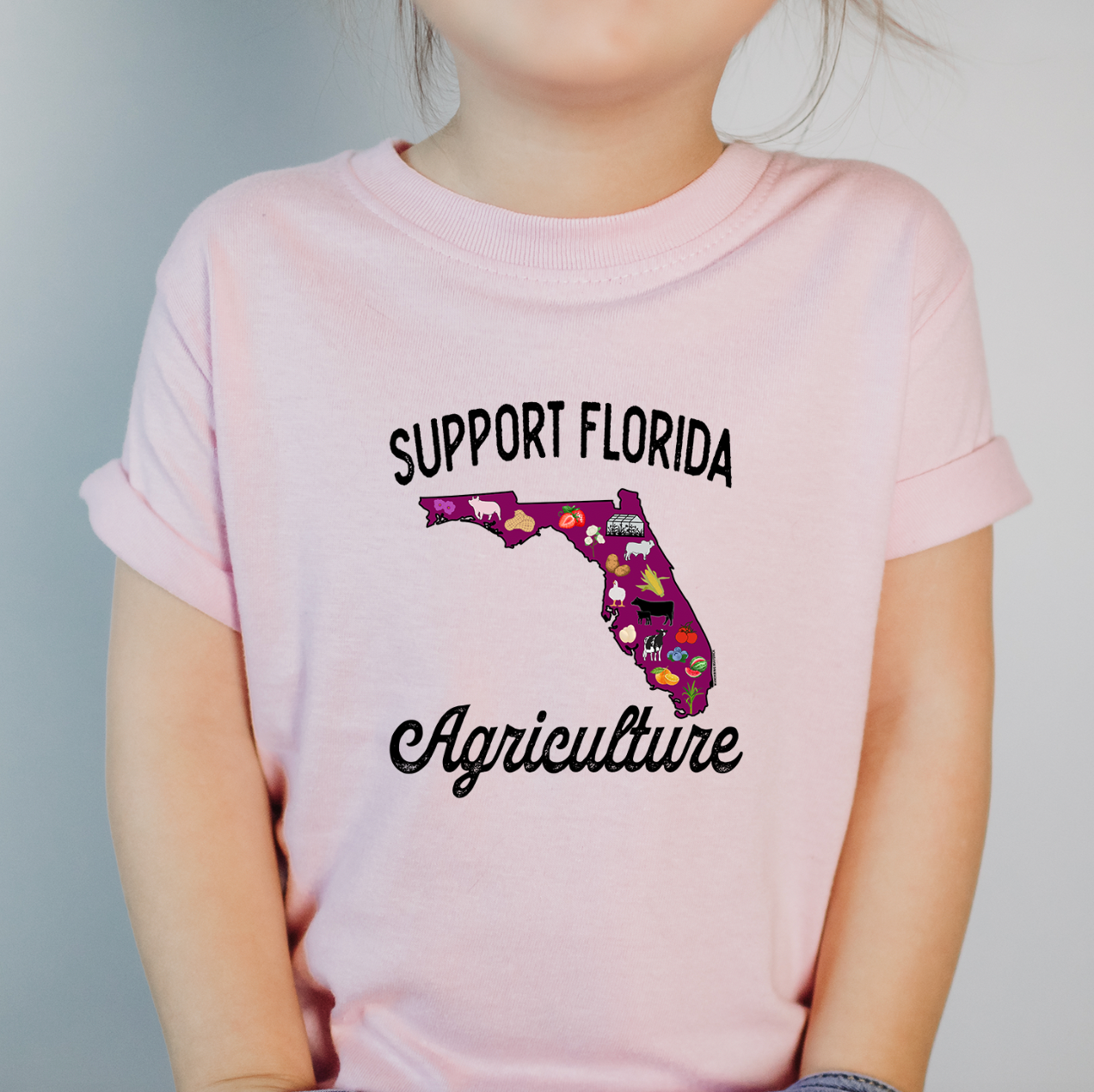 Support Florida Agriculture One Piece/T-Shirt (Newborn - Youth XL) - Multiple Colors!