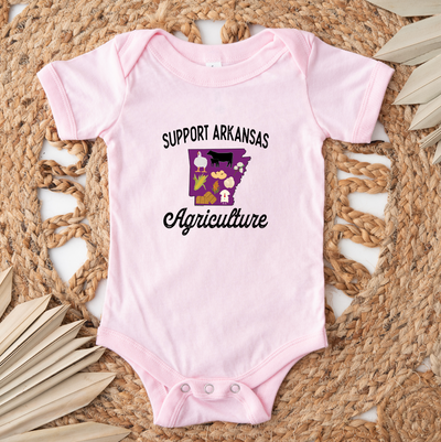 Support Arkansas Agriculture One Piece/T-Shirt (Newborn - Youth XL) - Multiple Colors!