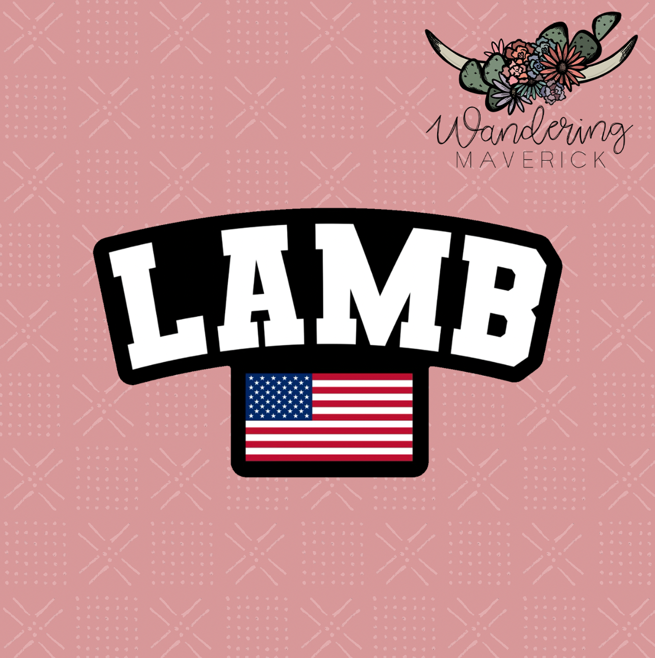 Lamb Flag Sticker