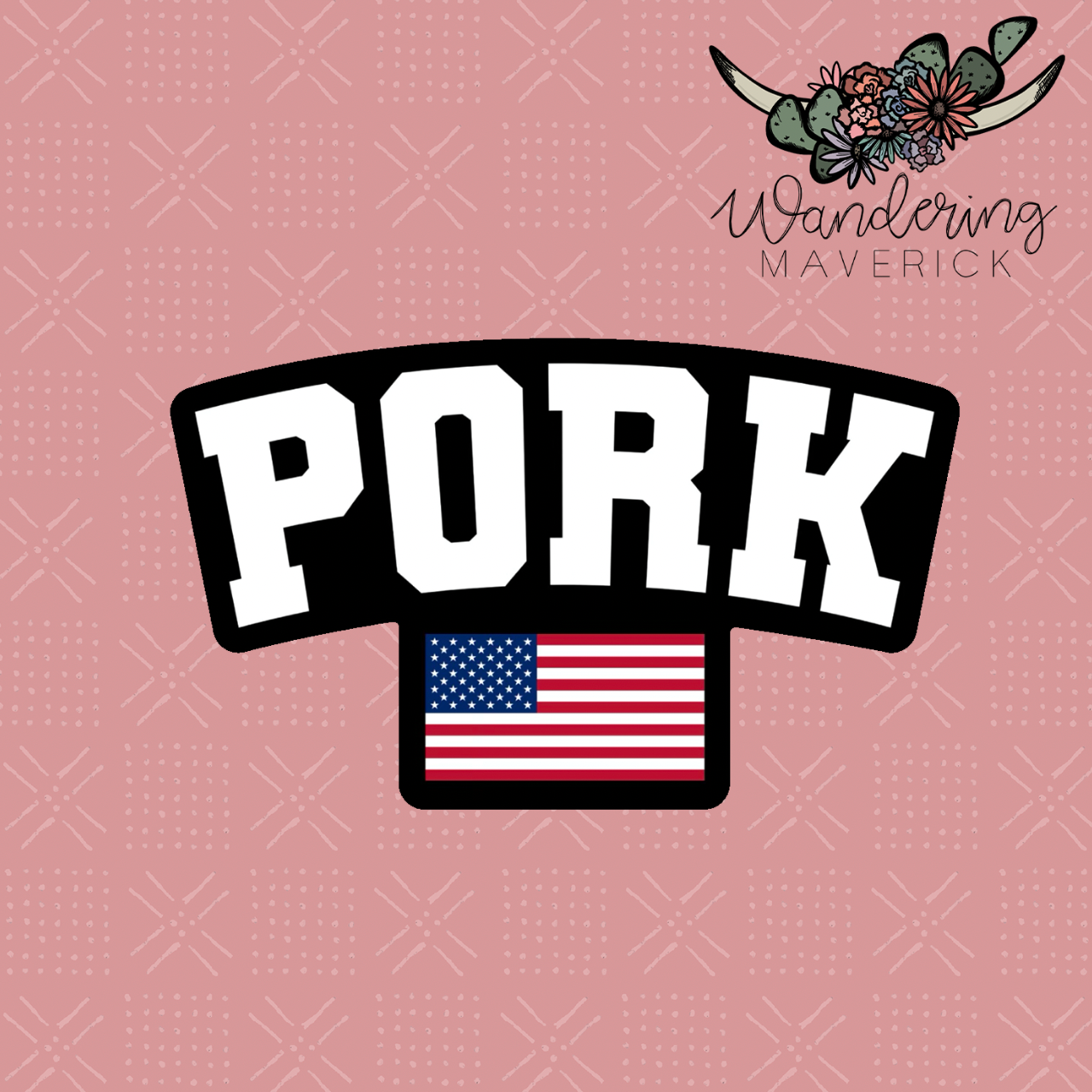 Pork Flag Sticker