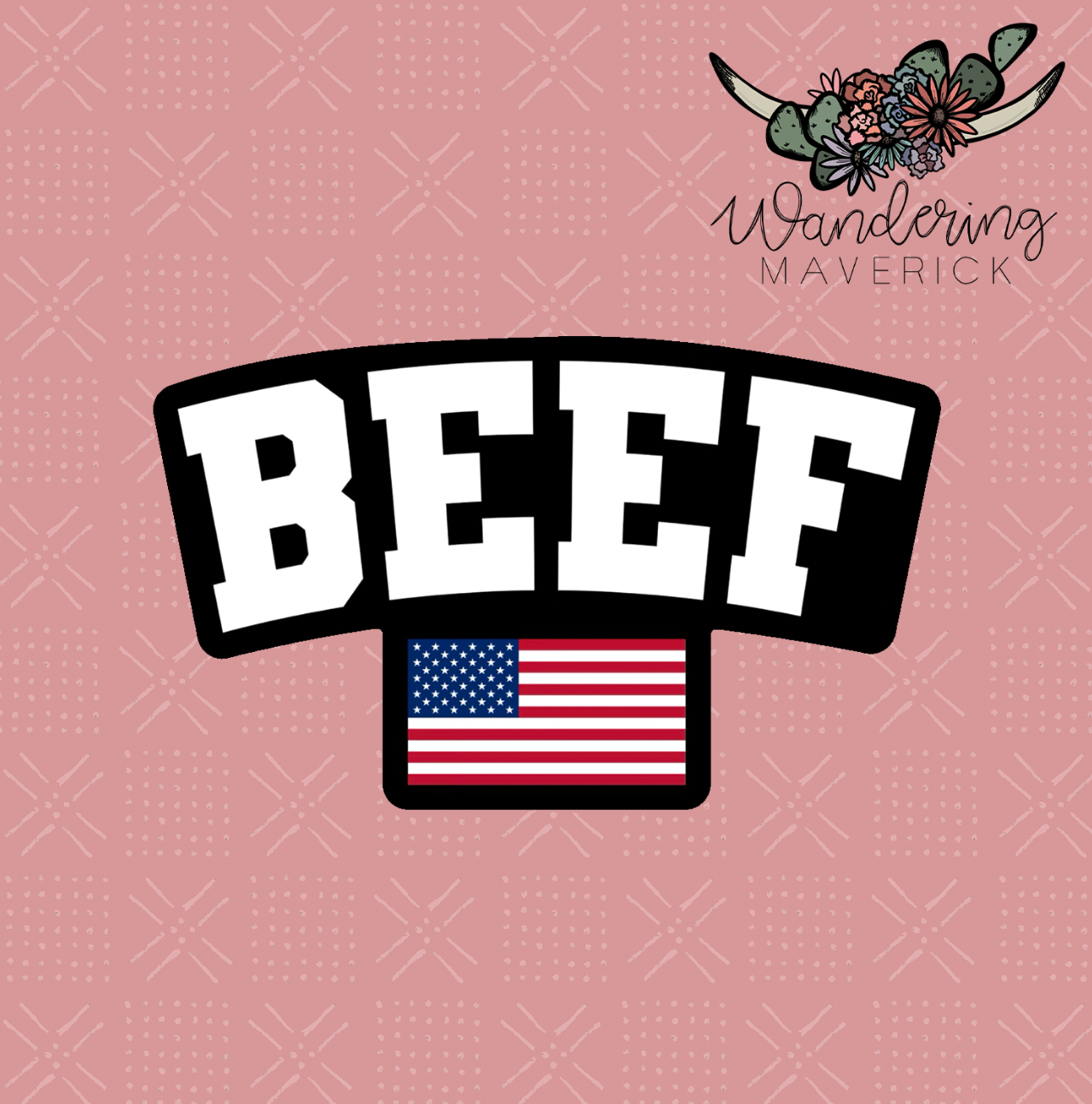 Beef Flag Sticker