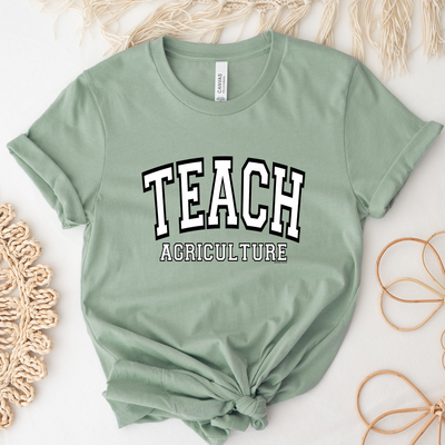 Big Varsity Teach Agriculture T-Shirt (XS-4XL) - Multiple Colors!