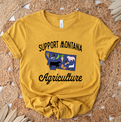Support Montana Agriculture T-Shirt (XS-4XL) - Multiple Colors!