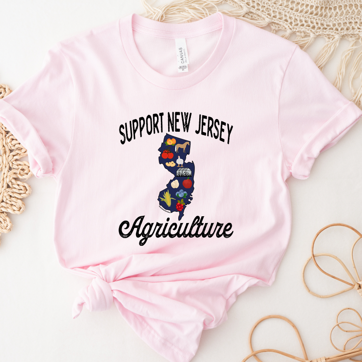 Support New Jersey Agriculture T-Shirt (XS-4XL) - Multiple Colors!