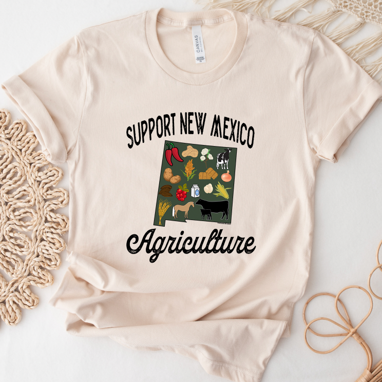 Support New Mexico Agriculture T-Shirt (XS-4XL) - Multiple Colors!