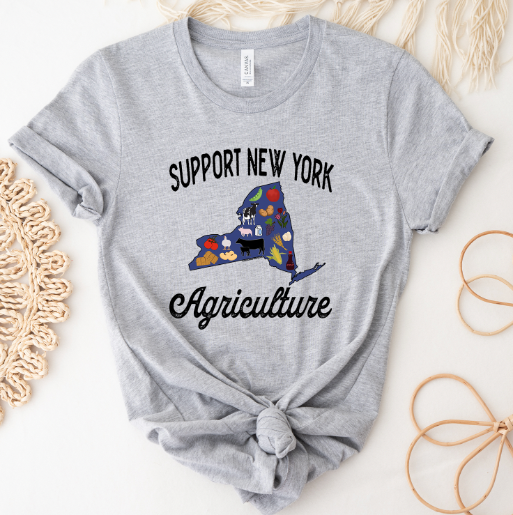 Support New York Agriculture T-Shirt (XS-4XL) - Multiple Colors!
