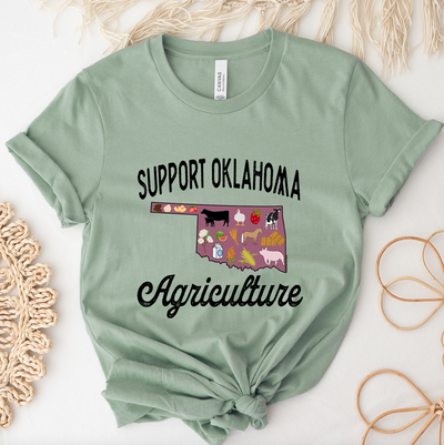 Support Oklahoma Agriculture T-Shirt (XS-4XL) - Multiple Colors!