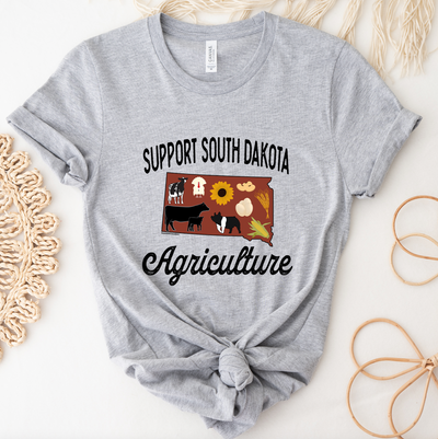 Support South Dakota Agriculture T-Shirt (XS-4XL) - Multiple Colors!