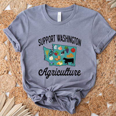 Support Washington Agriculture T-Shirt (XS-4XL) - Multiple Colors!