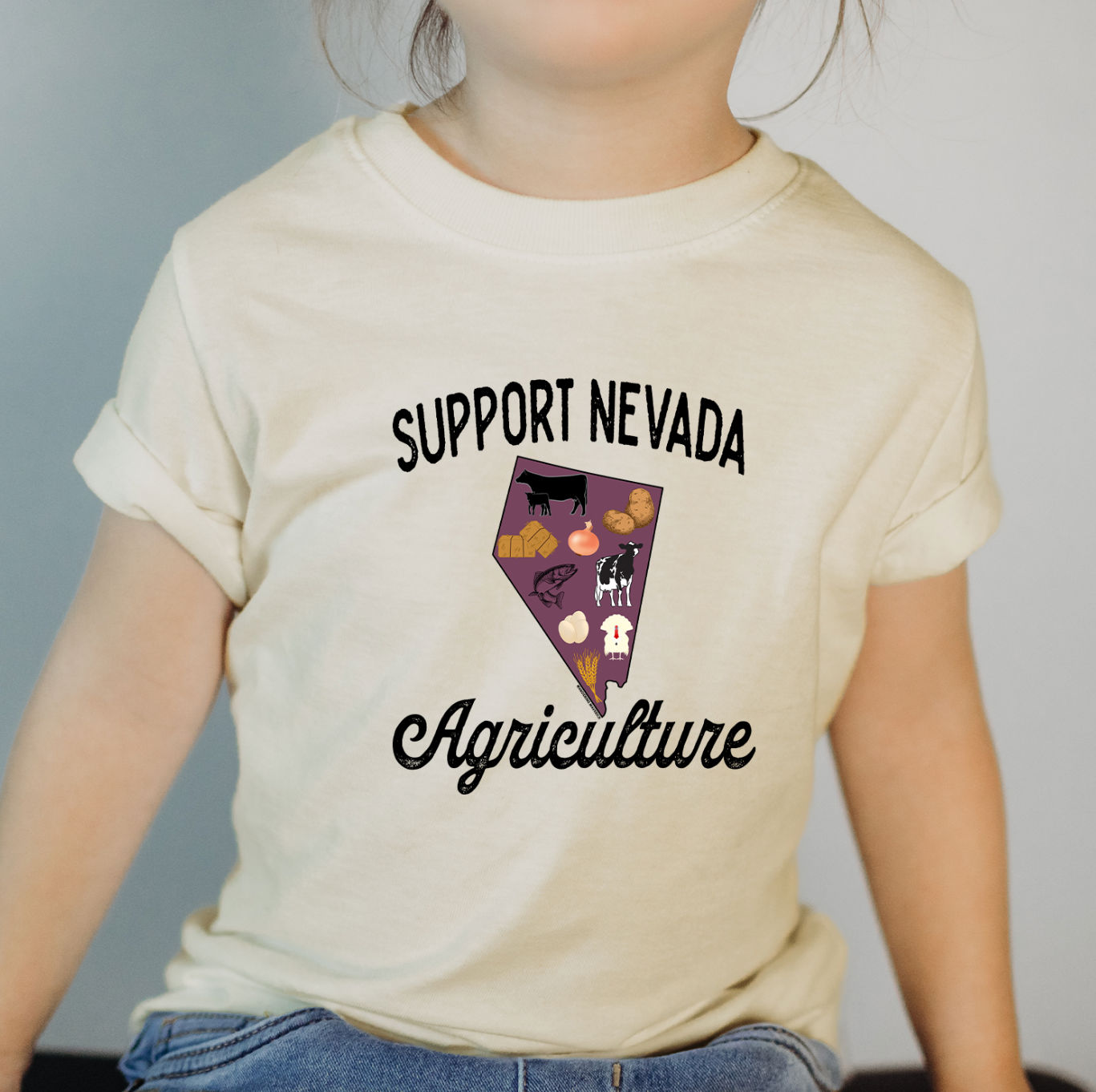 Support Nevada Agriculture One Piece/T-Shirt (Newborn - Youth XL) - Multiple Colors!