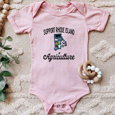Support Rhode Island Agriculture One Piece/T-Shirt (Newborn - Youth XL) - Multiple Colors!