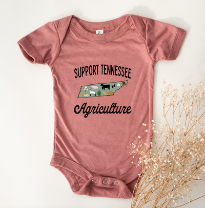 Support Tennessee Agriculture One Piece/T-Shirt (Newborn - Youth XL) - Multiple Colors!