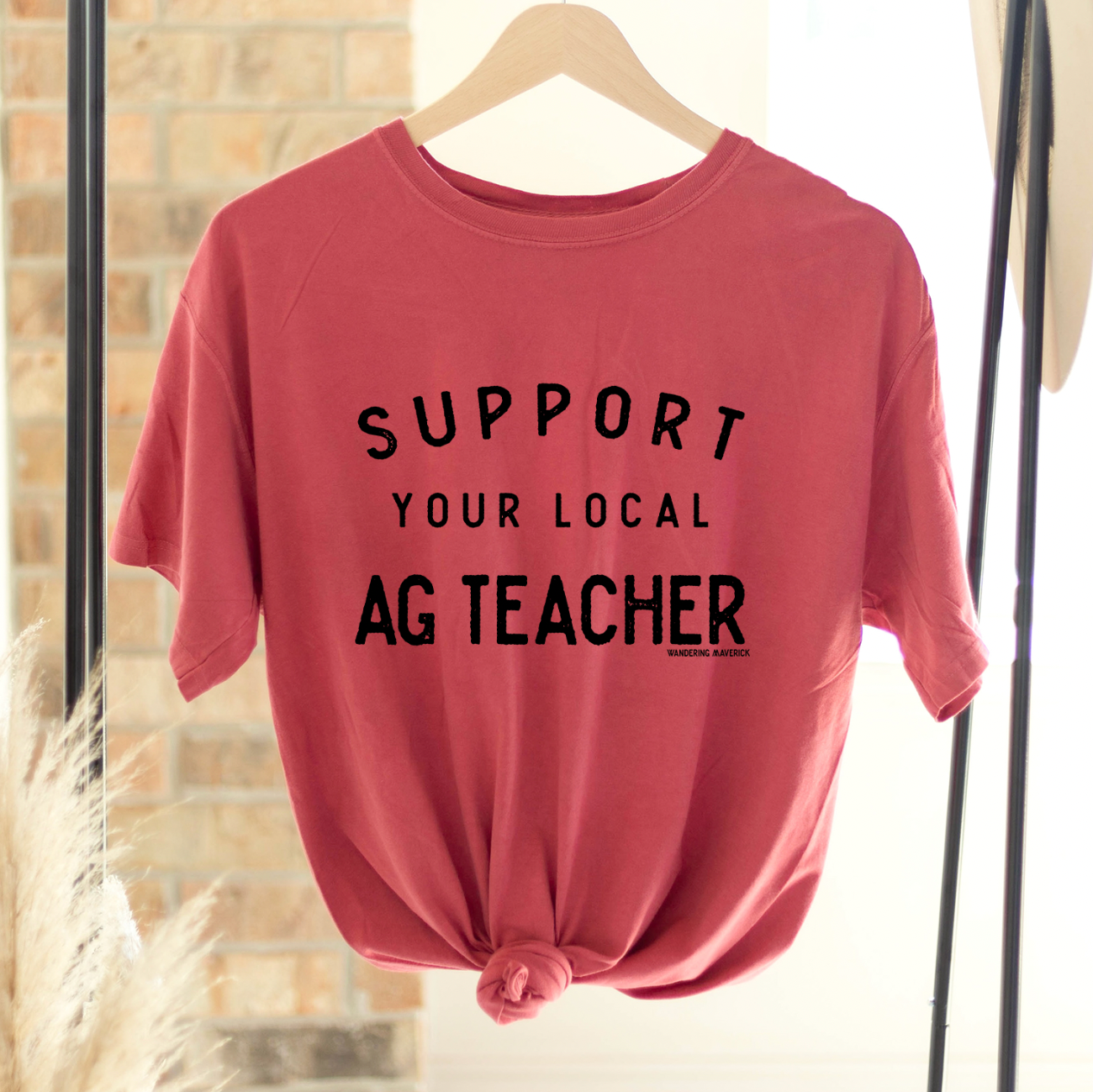 Support Your Local Ag Teacher ComfortWash/ComfortColor T-Shirt (S-4XL) - Multiple Colors!