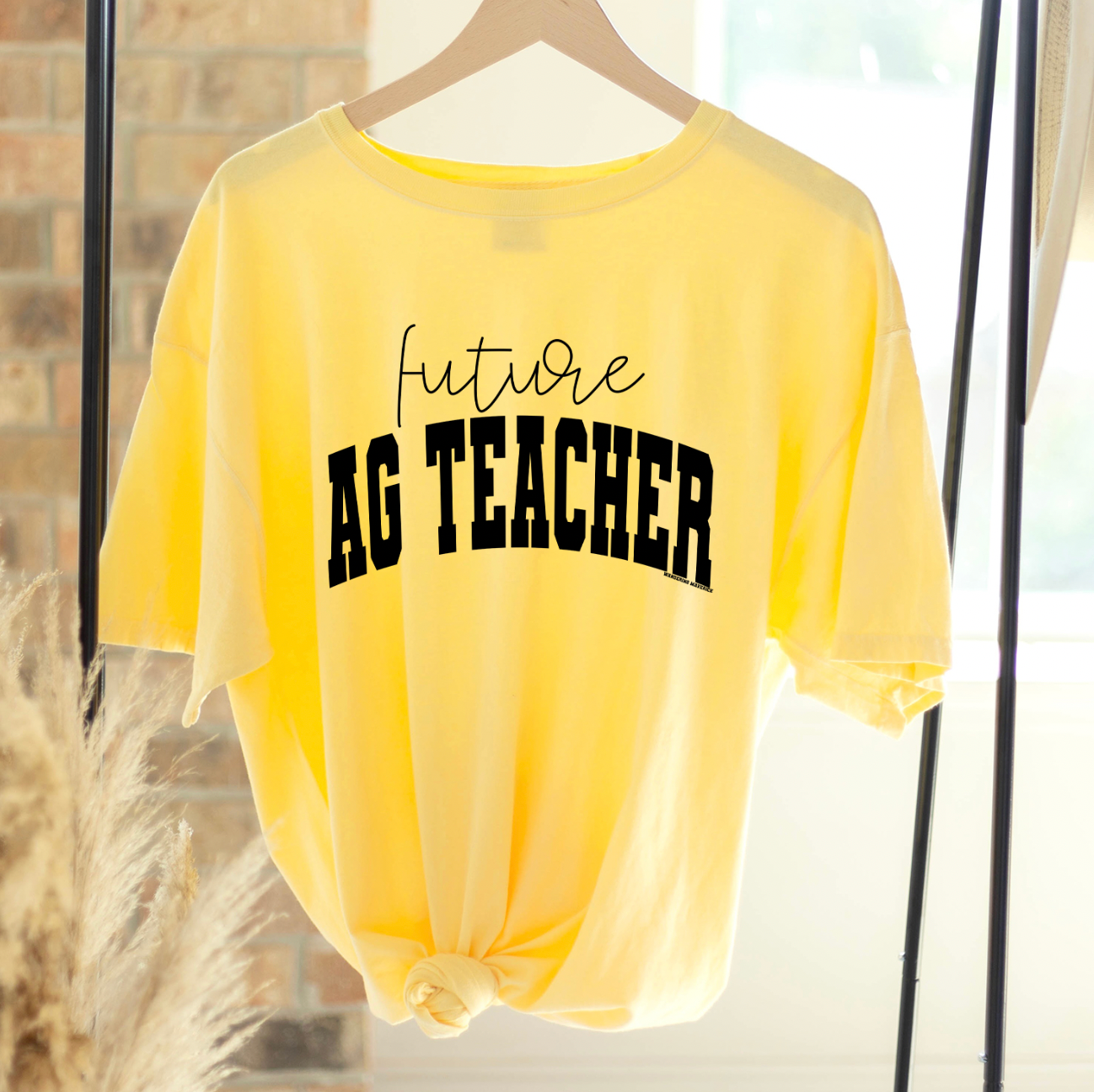 Future Ag Teacher Varsity Black ComfortWash/ComfortColor T-Shirt (S-4XL) - Multiple Colors!