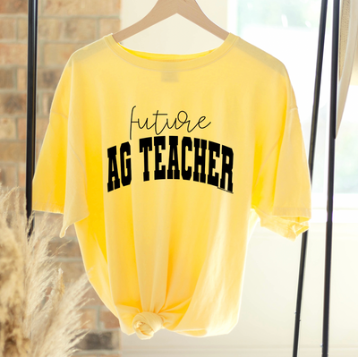 Future Ag Teacher Varsity Black ComfortWash/ComfortColor T-Shirt (S-4XL) - Multiple Colors!