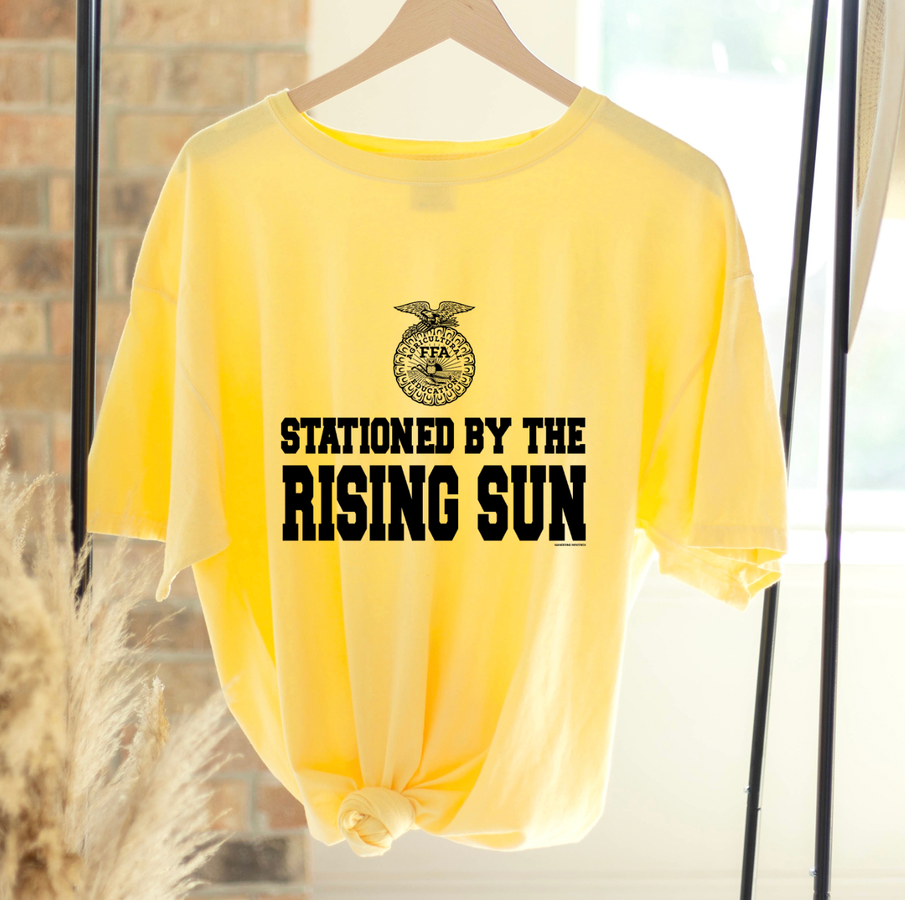 Stationed By The Rising Sun FFA ComfortWash/ComfortColor T-Shirt (S-4XL) - Multiple Colors!