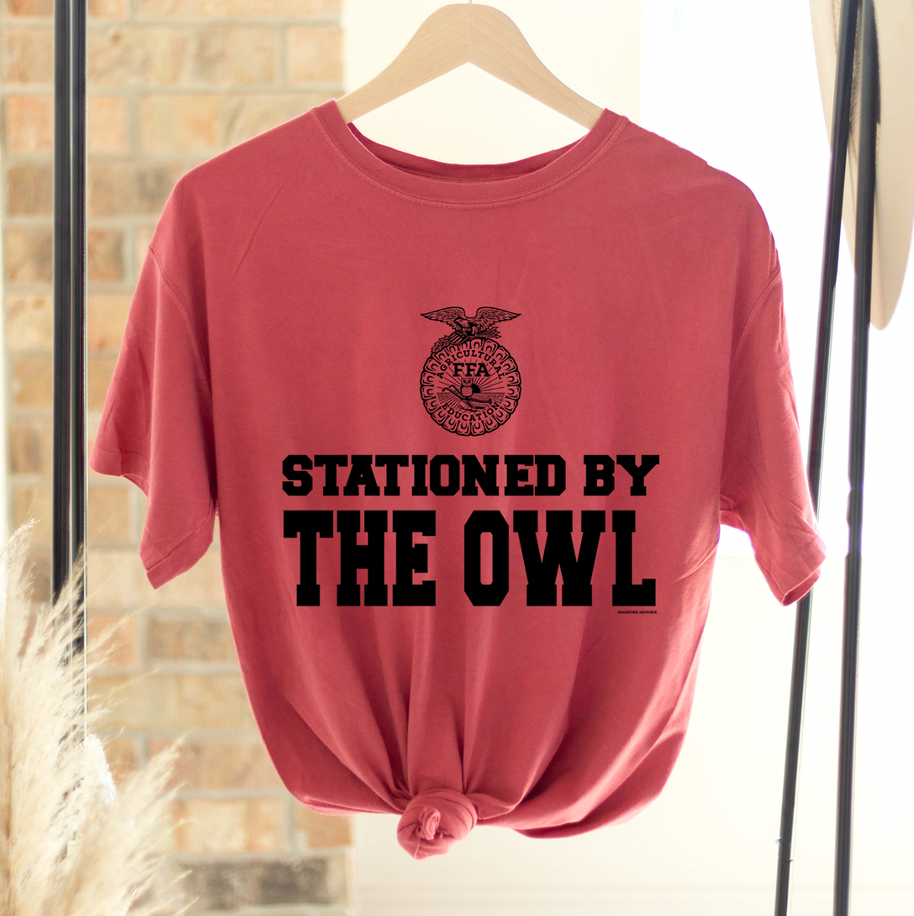 Stationed By The Owl FFA ComfortWash/ComfortColor T-Shirt (S-4XL) - Multiple Colors!
