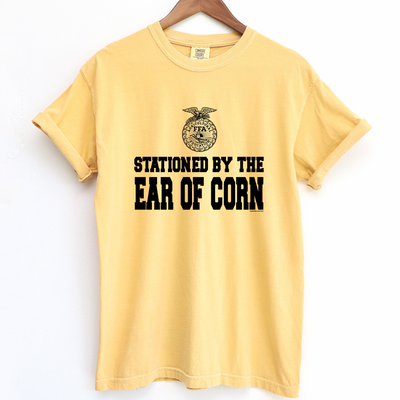 Stationed By The Ear Of Corn FFA ComfortWash/ComfortColor T-Shirt (S-4XL) - Multiple Colors!