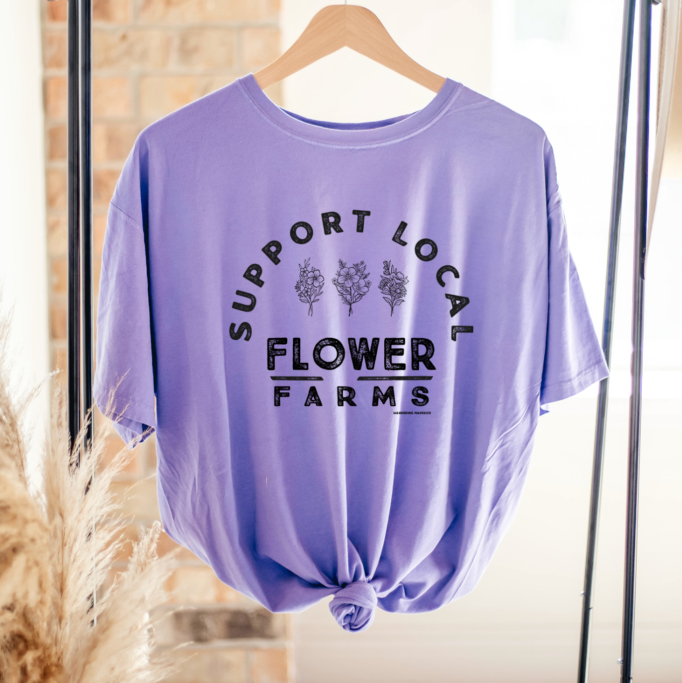 Support Local Flower Farms ComfortWash/ComfortColor T-Shirt (S-4XL) - Multiple Colors!