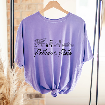 Pasture To Plate ComfortWash/ComfortColor T-Shirt (S-4XL) - Multiple Colors!