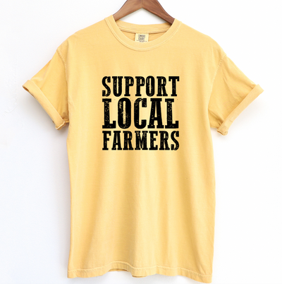 Support Local Farmers ComfortWash/ComfortColor T-Shirt (S-4XL) - Multiple Colors!