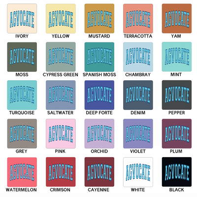 Big Agvocate Varsity Blue ComfortWash/ComfortColor T-Shirt (S-4XL) - Multiple Colors!