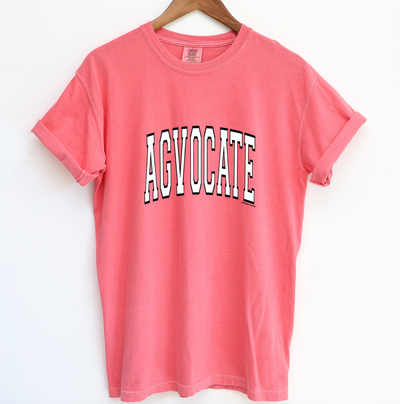 Big Agvocate Varsity Black & White ComfortWash/ComfortColor T-Shirt (S-4XL) - Multiple Colors!