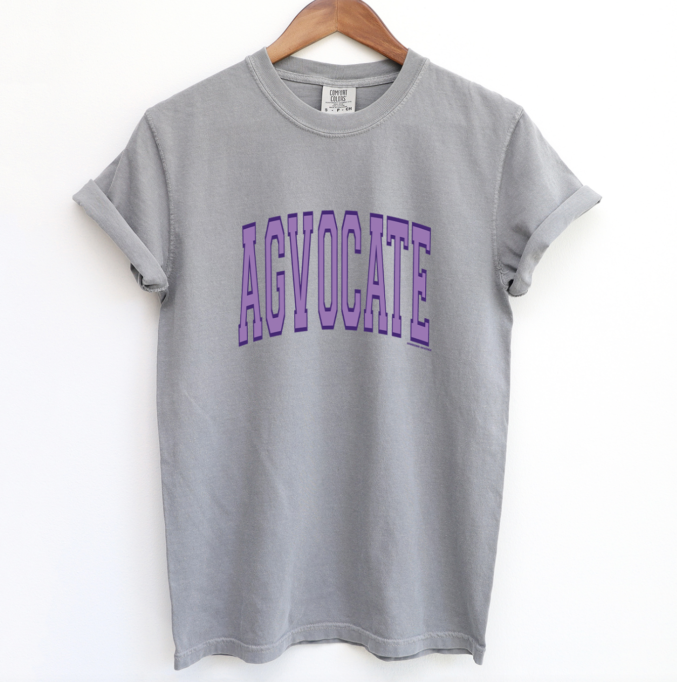 Big Agvocate Varsity Purple ComfortWash/ComfortColor T-Shirt (S-4XL) - Multiple Colors!