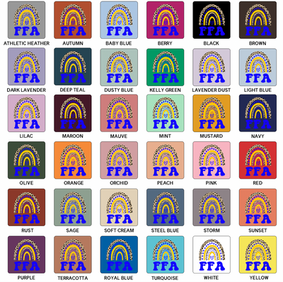 FFA Rainbow T-Shirt (XS-4XL) - Multiple Colors!