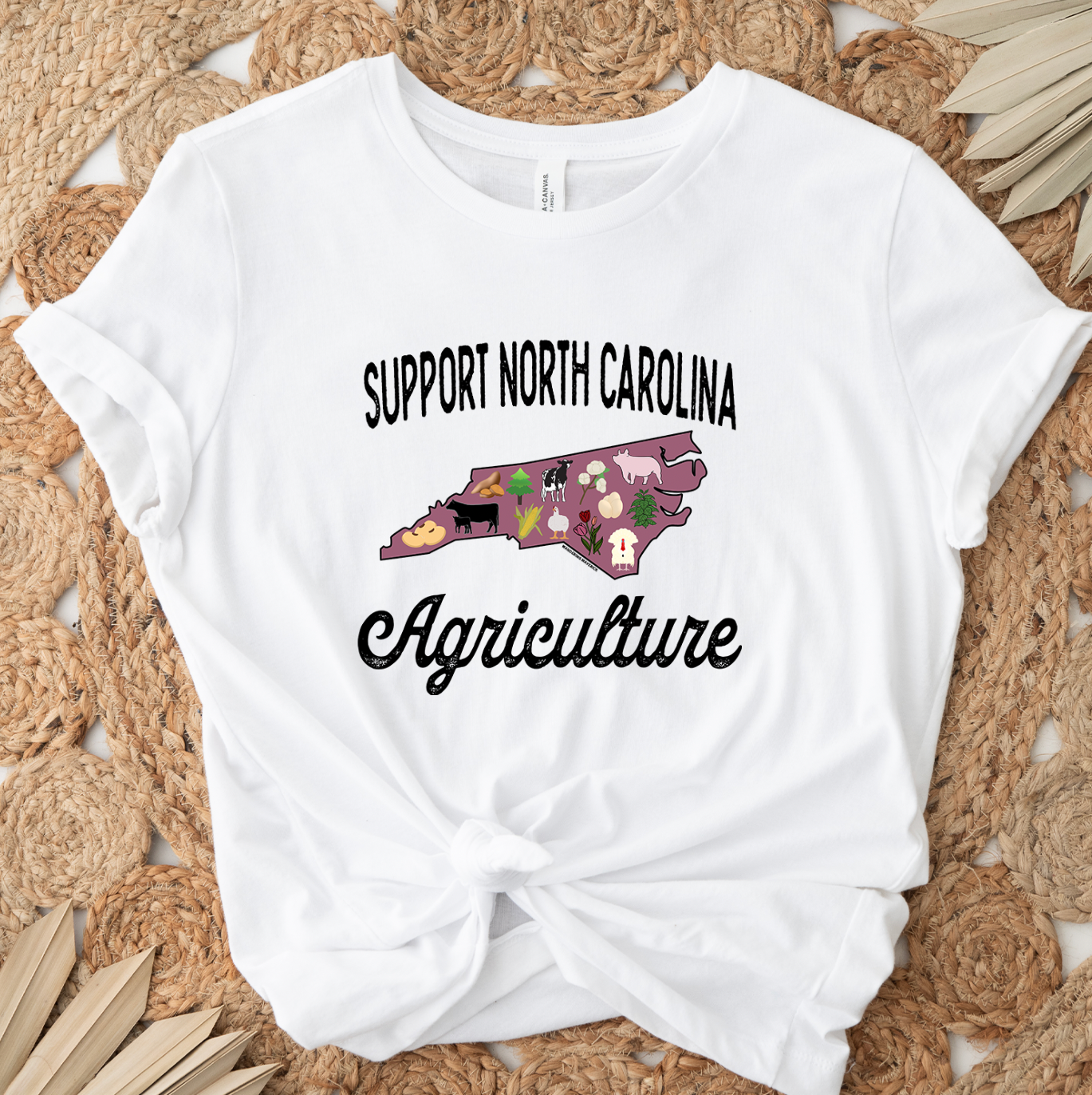Support North Carolina Agriculture T-Shirt (XS-4XL) - Multiple Colors!
