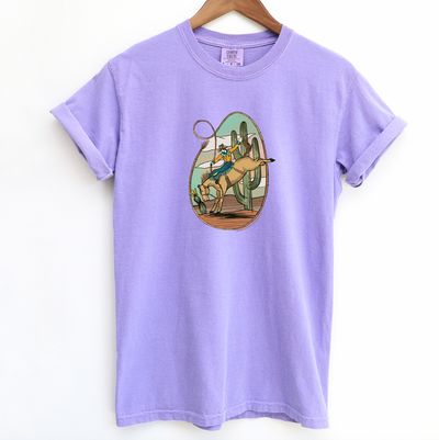 Western Cactus Bronco ComfortWash/ComfortColor T-Shirt (S-4XL) - Multiple Colors!