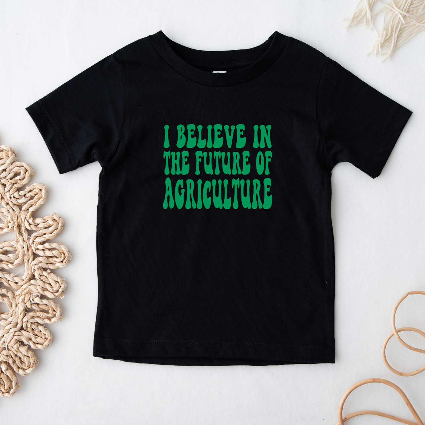 I Believe In The Future Of Agriculture Green One Piece/T-Shirt (Newborn - Youth XL) - Multiple Colors!