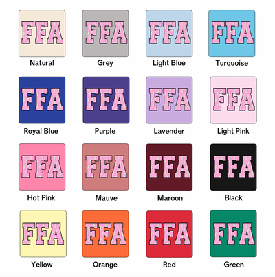 FFA Pink Lightning Bolt One Piece/T-Shirt (Newborn - Youth XL) - Multiple Colors!