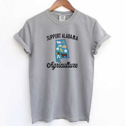 Support Alabama Agriculture ComfortWash/ComfortColor T-Shirt (S-4XL) - Multiple Colors!