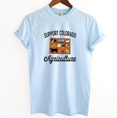 Support Colorado Agriculture ComfortWash/ComfortColor T-Shirt (S-4XL) - Multiple Colors!
