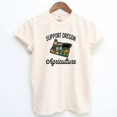 Support Oregon Agriculture ComfortWash/ComfortColor T-Shirt (S-4XL) - Multiple Colors!