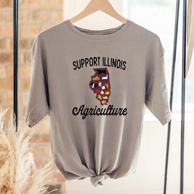 Support Illinois Agriculture ComfortWash/ComfortColor T-Shirt (S-4XL) - Multiple Colors!