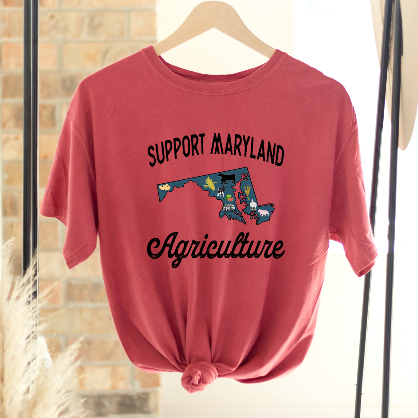 Support Maryland Agriculture ComfortWash/ComfortColor T-Shirt (S-4XL) - Multiple Colors!