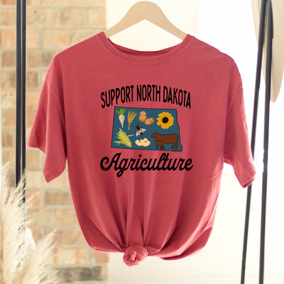 Support North Dakota Agriculture ComfortWash/ComfortColor T-Shirt (S-4XL) - Multiple Colors!