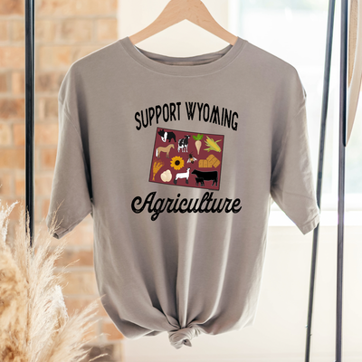 Support Wyoming Agriculture ComfortWash/ComfortColor T-Shirt (S-4XL) - Multiple Colors!