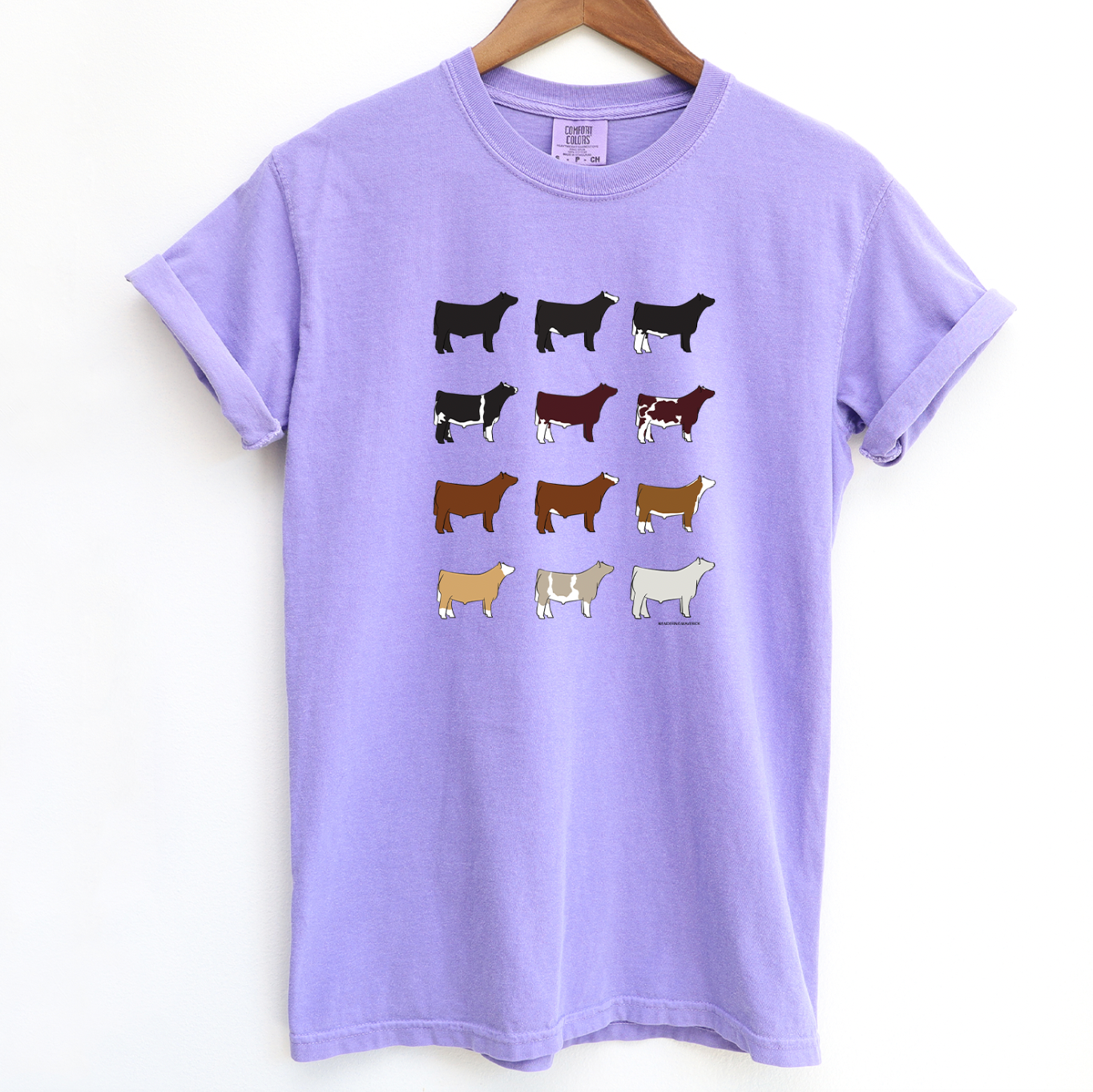 Steer Breeds ComfortWash/ComfortColor T-Shirt (S-4XL) - Multiple Colors!